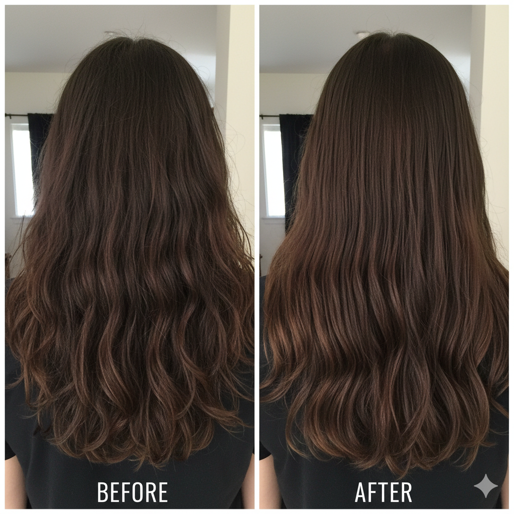 Brown hair transformation